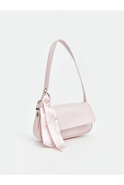 LC Waikiki Leather Look Women's Shoulder Bag with Pink Accessories