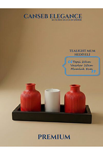 CANSEB Elegance Premium - - Set of Four Decorative Vases and Candle Holders -...