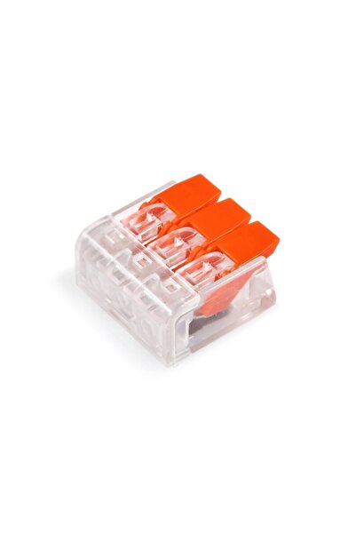 OEM Conectori rapizi pentru conductori electrici, 3 pini, cu levier, set 4 bu...
