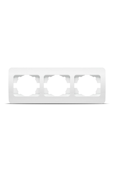 OEM Rama decorativa, 3 module, gama Jazz, Alb, Elbi