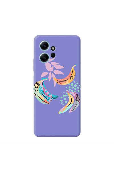Other Xiaomi Redmi Note 12 4G Banana Purple Colored Silicone TPU Θήκη