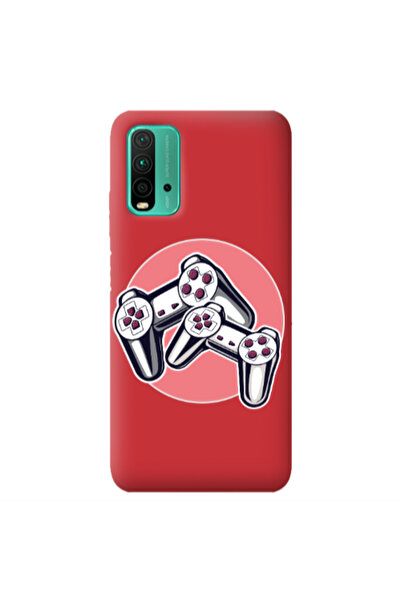 Other Xiaomi Poco M3 Retro Joysticks Red Colored Silicone TPU Θήκη