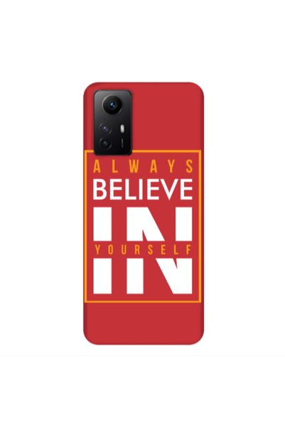 Other Xiaomi Redmi Note 12s Always Belive Red Colored Silicone TPU Θήκη