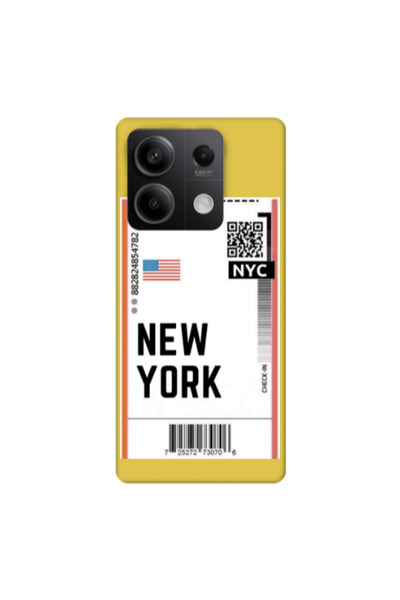 Other Xiaomi Redmi Note 13 5G New York NYC Yellow Colored Silicone TPU Θήκη