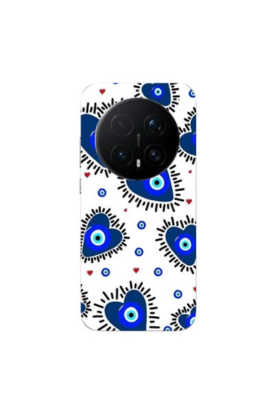 Other Honor Magic 8 Lite Pro Heart evil eye beads Transparent Silicone TPU Θήκη