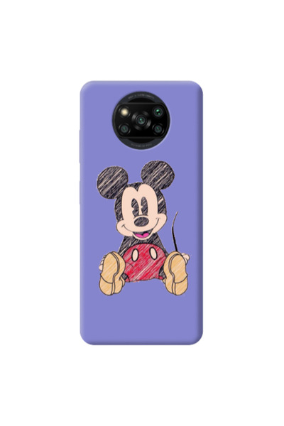 Other Xiaomi Poco X3 /X3 Pro Mickey mouse 2 Purple Colored Silicone TPU Θήκη