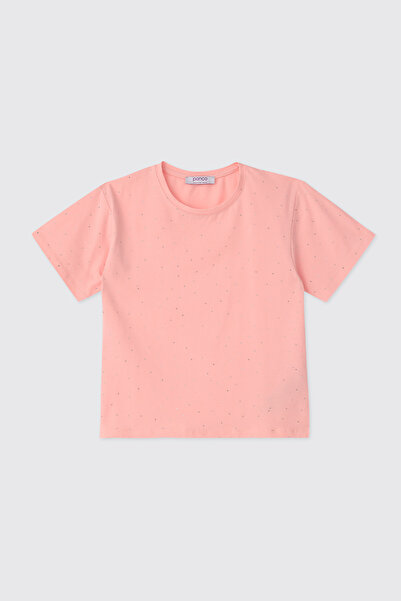 Panço Baby Girl Salmon T-Shirt