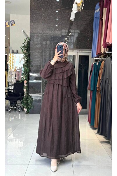 Moda Fatma hayarmosa astarlı elbise
