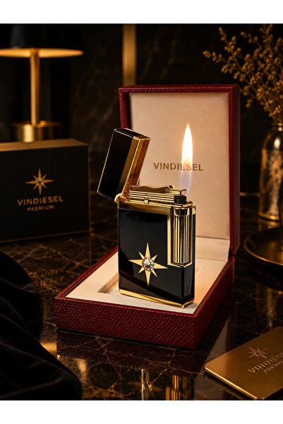 Vindiesel Premium Gazlı Metal Çakmak – Orijinal Tasarım, Lüks İşçilik, Kutulu...