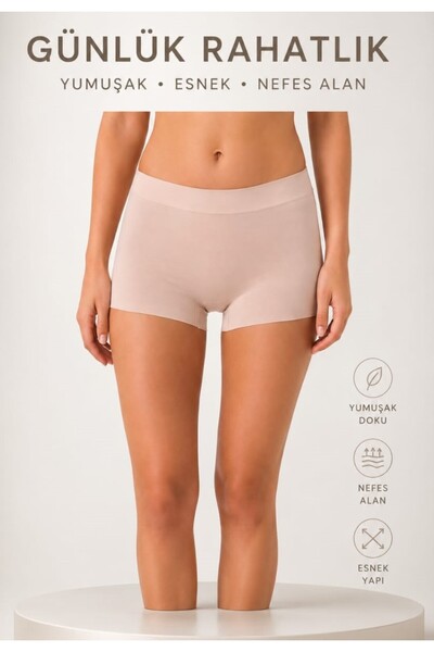 Gulshen Giyim BUZ İPEK PEMBE KADIN BOXER