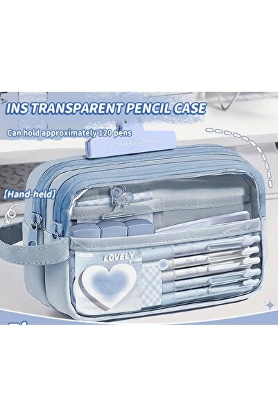 iyzi Large capacity pencil box pen holder school supplies cosmetic organizer