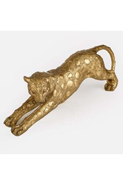 SHOPIENS Panteră decorativă aurie 26 cm