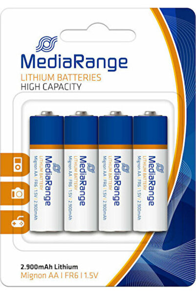 MediaRange Μπαταρίες Λιθίου AA 1.5V Μίας Χρήσης Υψηλής Απόδοσης 4 τεμάχια
