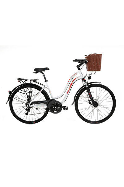 Bisan CTX 6300 ŞEHİR BİSİKLETİ 460H MD 28 JANT 21 VİTES BEYAZ KIRMIZI
