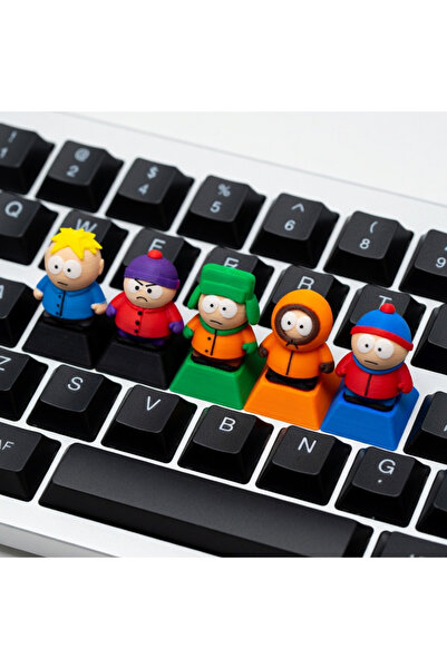 Keybitcap South Park Karakterleri Artisan Keycap Seti – Mekanik Klavye Tuşları