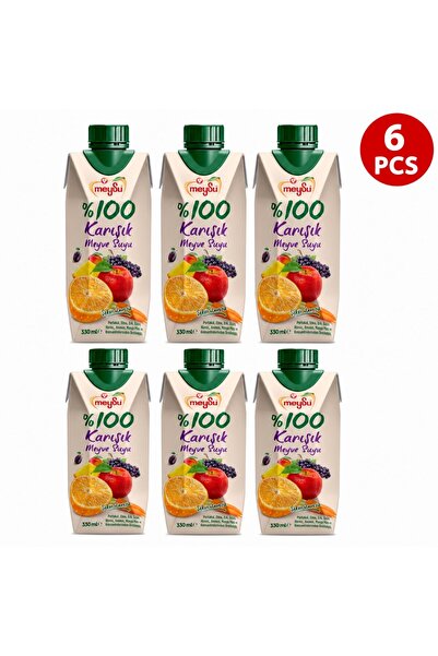 Meysu Suc 100% Mix Fructe Set 6 Buc 330 Ml