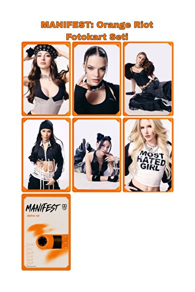 Sntay MANiFEST girls Fotokart seti Daha İyi : Orange Riot Fotokart Seti