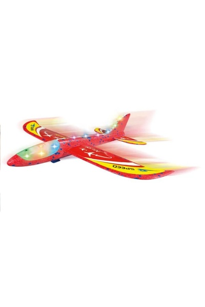 OEM Pistol lansator de avioane roșu cu lumină 33 cm