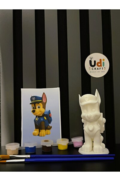 3D Paw Patrol Chase Figürü Boyama Seti
