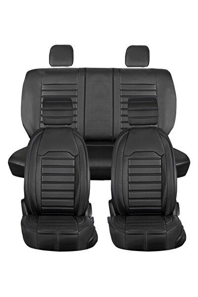 barototuning Seat Leon Luxury Leather 5-Piece Set Car Seat Cover Black