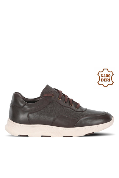 Slazenger Ανδρικά δερμάτινα καφέ casual αθλητικά παπούτσια BOLTONE
