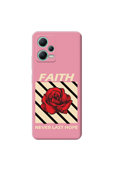 Other Xiaomi Redmi Note 12 Pro 5G Faith Never Last Hope Pink Colored Silicone...