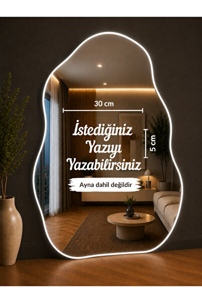 levvas Kişiye Özel Ayna Yazısı Stickerı 30x5 cm | Ayna Dekor Yazısı | Ev Deko...