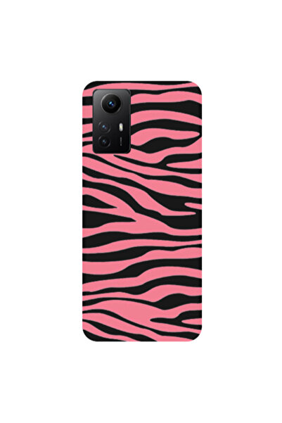 Other Xiaomi Redmi Note 12s Pink Zebra Black Colored Silicone TPU Θήκη