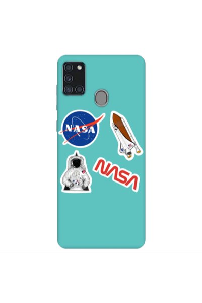 Other Samsung A21S Nasa Turquoise Colored Silicone TPU Θήκη