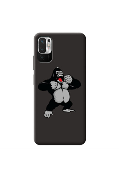 Other Xiaomi Redmi Note 10 Pro 5G Angry Gorilla2 Black Colored Silicone TPU Θήκη