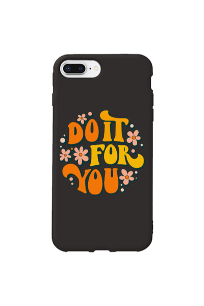Other Apple iPhone 7 Plus Do it For You Black Colored Silicone TPU Θήκη