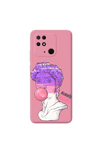 Other Xiaomi Redmi 10C Pin Bubble Pink Colored Silicone TPU Θήκη