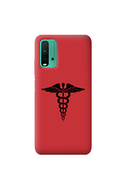 Other Xiaomi Poco M3 Medical Spa Red Colored Silicone TPU Θήκη