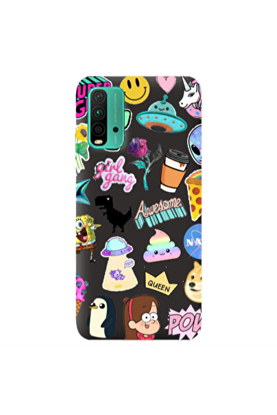 Other Xiaomi Poco M3 Cartoon queen Black Colored Silicone TPU Θήκη