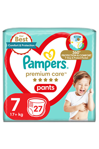 Pampers Pieluchomajtki Premium Care, 27 bucati, marimea 7, 17+ kg, superabsor...