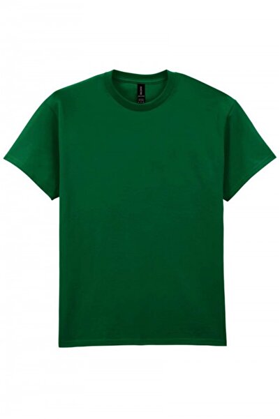 GILDAN Tricou bărbătesc, 100% bumbac, GI 2000, Verde pădure
