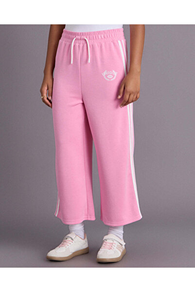 REDTAG Senior Girls Pink Scuba Wideleg Pants