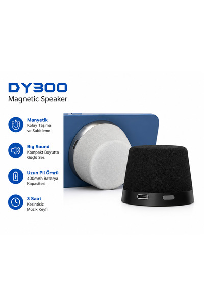 Rio Mini Manyetik Bluetooth Hoparlör – Kablosuz Taşınabilir Mini Speaker Type...