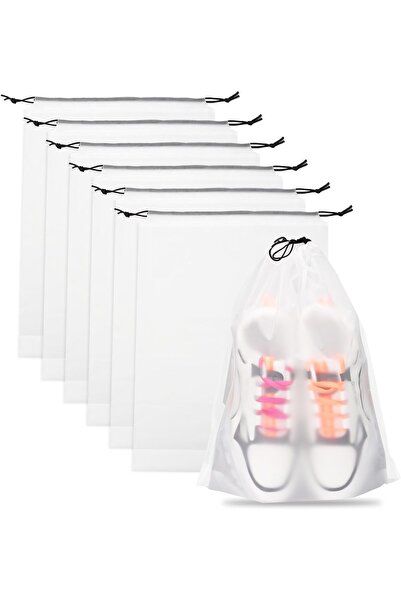 Arabest 6 Pack Shoe Bags for Travel,Transparent,Waterproof,Portable Shoe Stor...