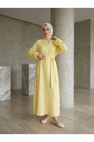 Naknaku Bat Dress-Yellow