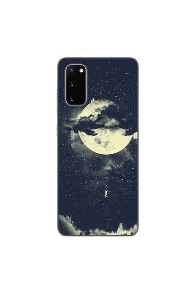 OEM Husa compatibila cu Samsung Galaxy S20 Silicon Gel Tpu Model Moon Climbing