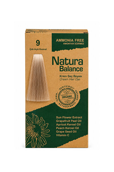 NATURABALANCE Natura Balance Çok Açık Kumral 9 Krem Saç Boyası
