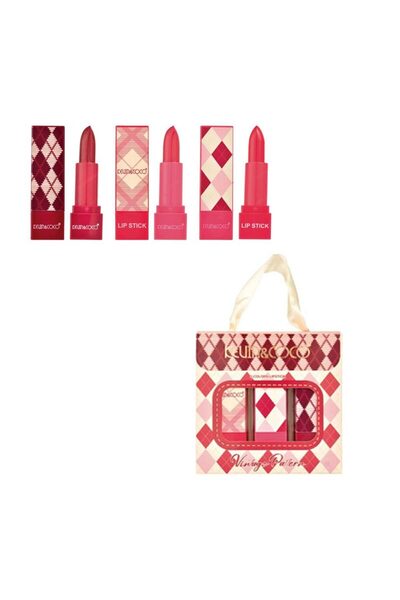 Flippy Set 3 Rujuri de Buze, Kevin&Coco, Vintage Design,Textura Cremoasa si P...