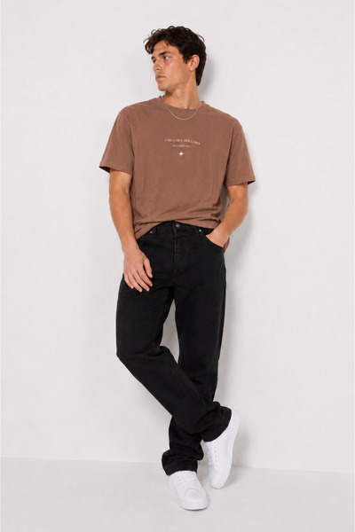 viking's line Siyah Baggy Kalıp Pantolon