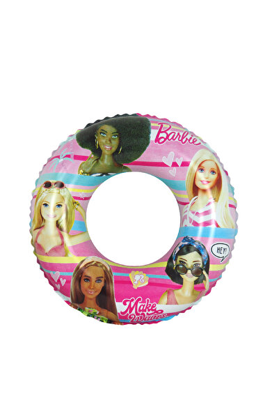 mattel Barbie Inflatable Swim Ring - Heavy Duty Durable Pool Float Tube for K...