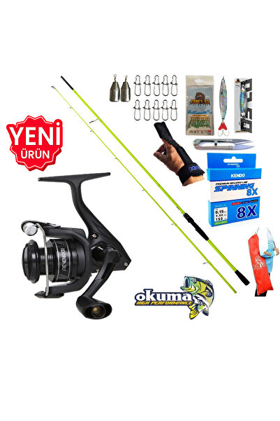 Okuma Revenger Rv-3000A 270cm 5-55gr Karbon High Tech Spin Olta Takımı Seti