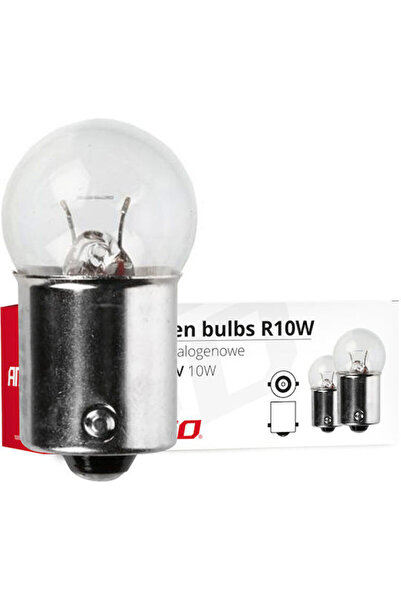 AMIO Λάμπες Αυτοκινήτου R10W Αλογόνου 24V 10W 10 τεμάχια