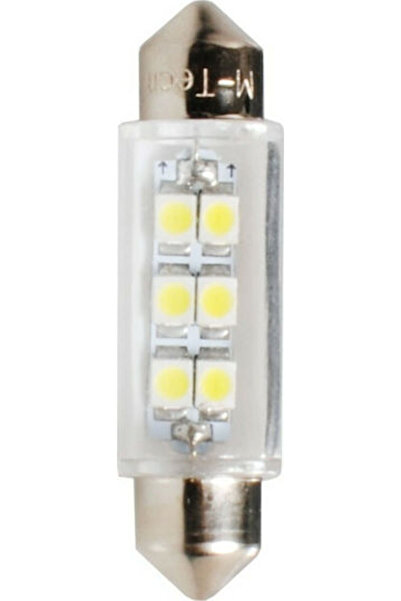 M-TECH Λάμπες Αυτοκινήτου & Μοτοσικλέτας C5W LED 12V 0.48W 1 τεμάχιο