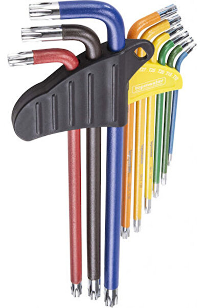 Topmaster Σετ 9 κλειδιών Torx σε σχήμα L, 9 τεμάχια. Κωδικός: 390174