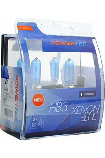 M-TECH Λάμπες Αυτοκινήτου & Μοτοσικλέτας Powertec Xenon Blue HB3 Αλογόνου 500...